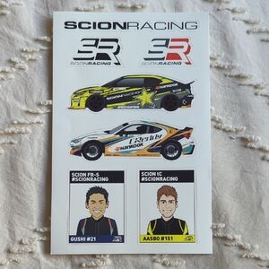 Scion Racing Formula Drift Sticker Set